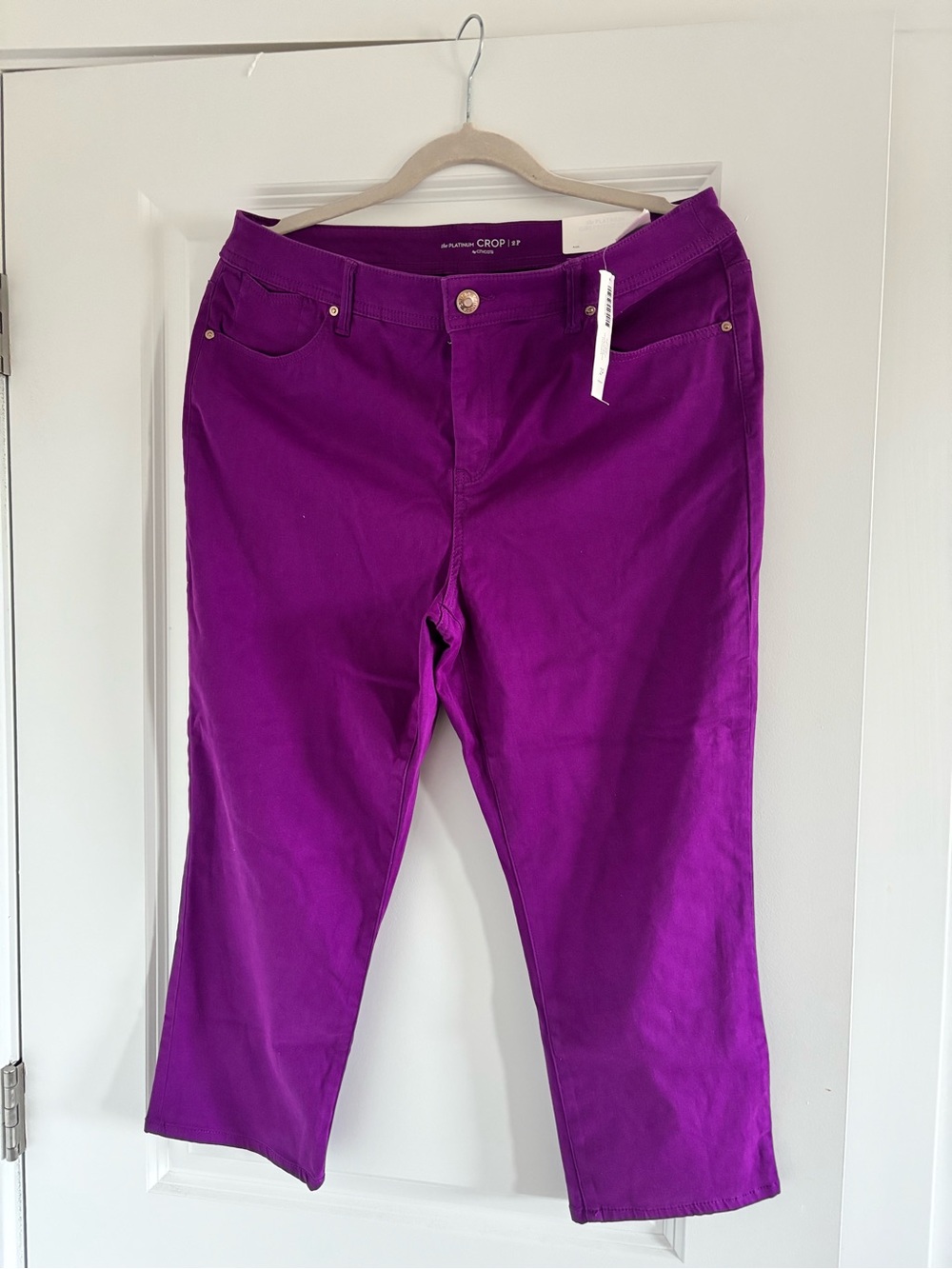 Chico's Vibrant Magenta Girlfriend Capris